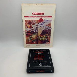Vintage 1977 Atari Combat Game Program with Original Manual